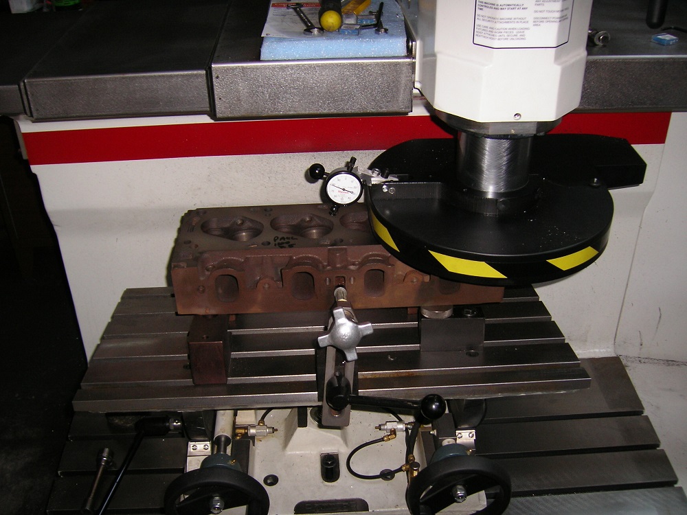 Machining the Gasket Face on a Ford Cleveland Head. [Engine Machining].
