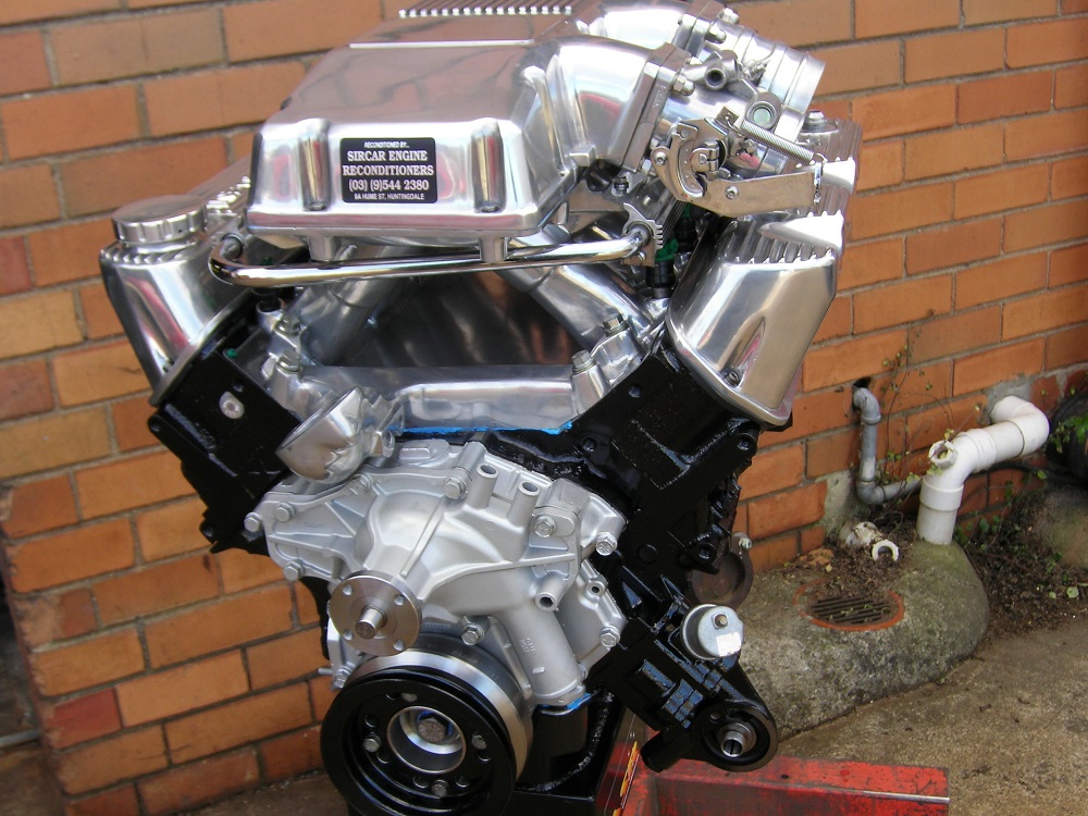Holden VK Group A 308 Engine. Twin Throttle Body, Club Racer, Solid Roller Cam.