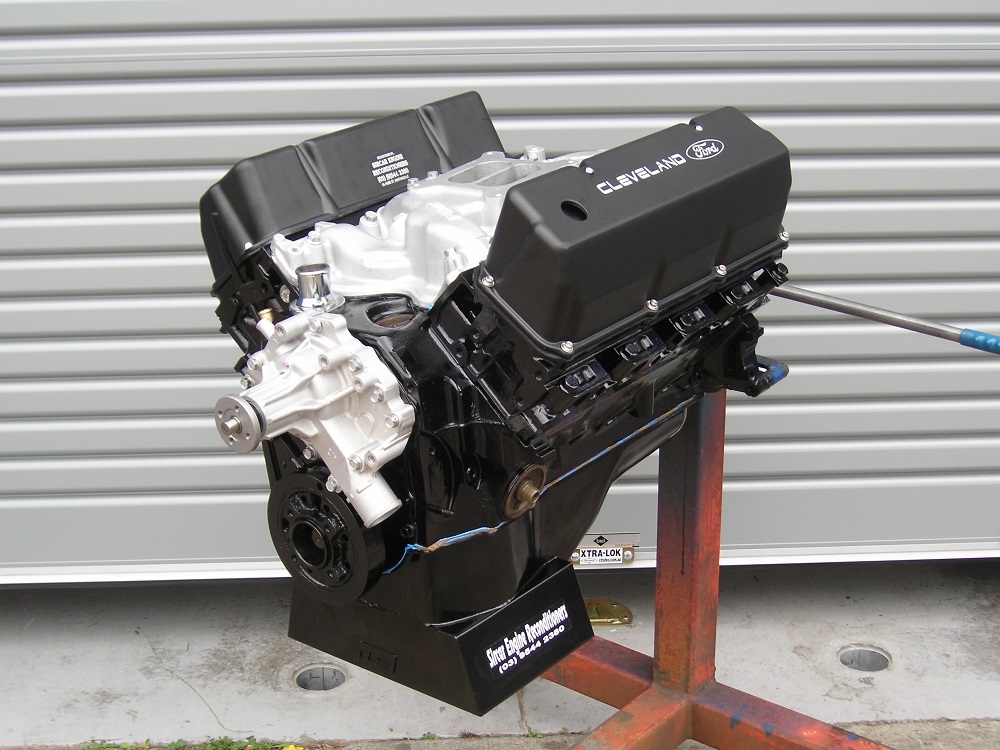 351 Cleveland Stage 2 Performance Engine Shown with some Accessories Fitted.